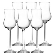 Jogo 6 Taças 85ml Para Grappa Cristal Ecológico Bohemia Gastro Colibri